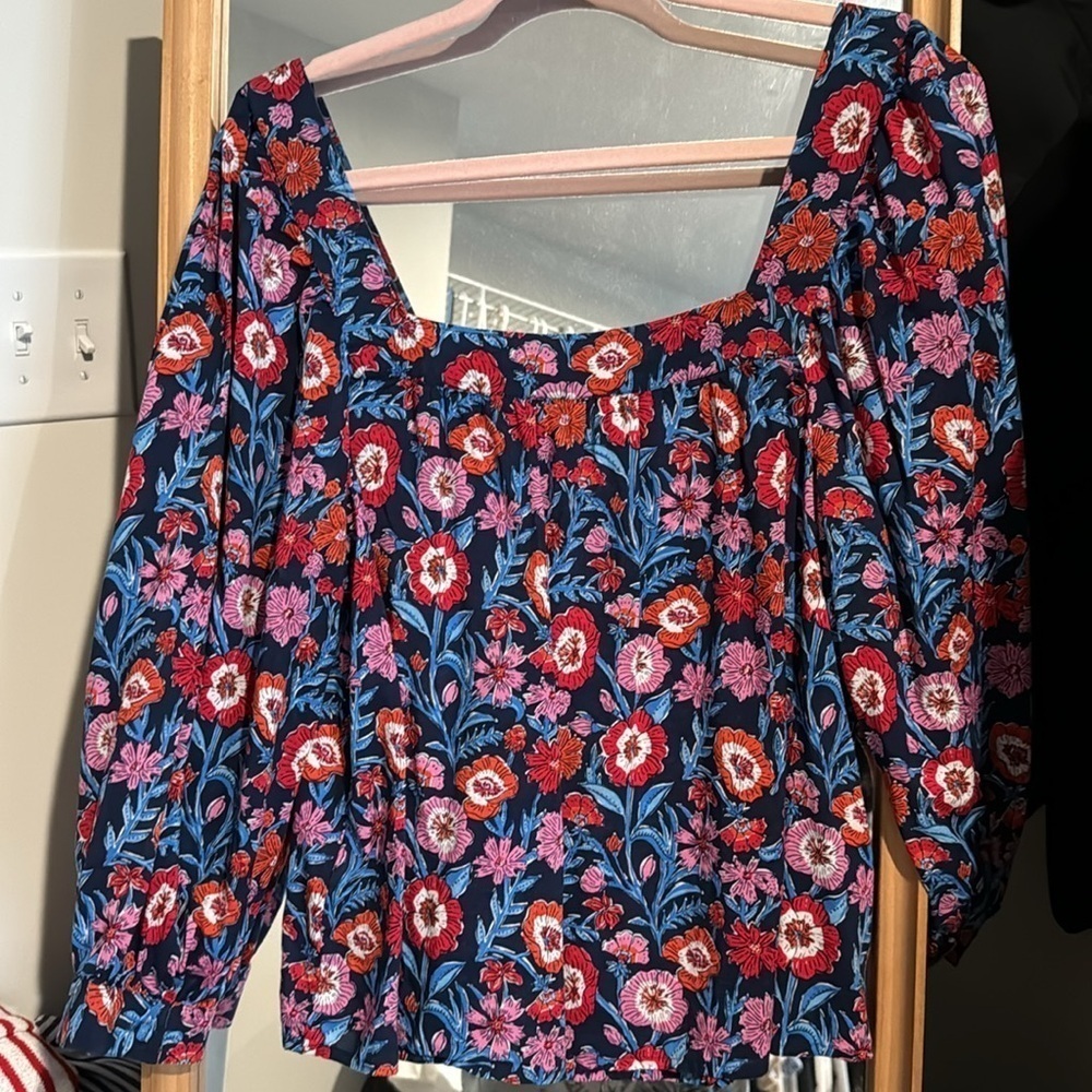 Vineyard Vines Tisbury square neck top size M - Picture 2 of 7